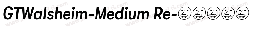 GTWalsheim-Medium Re字体转换